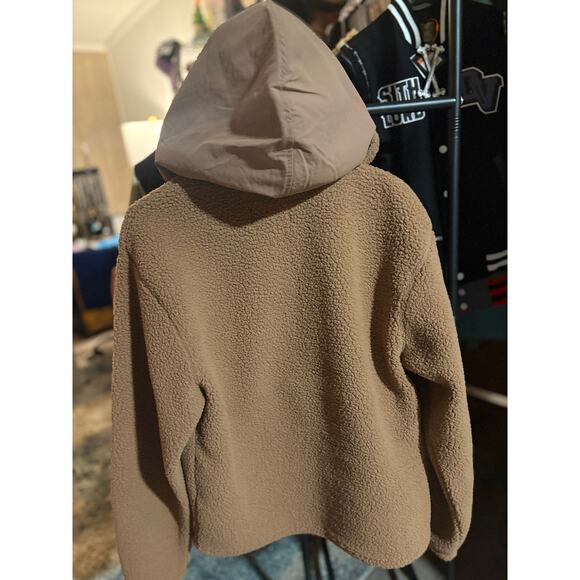 SZ S - Jordan Flight Sherpa Top Men Half-Zips - Brown - Picture 2 of 3